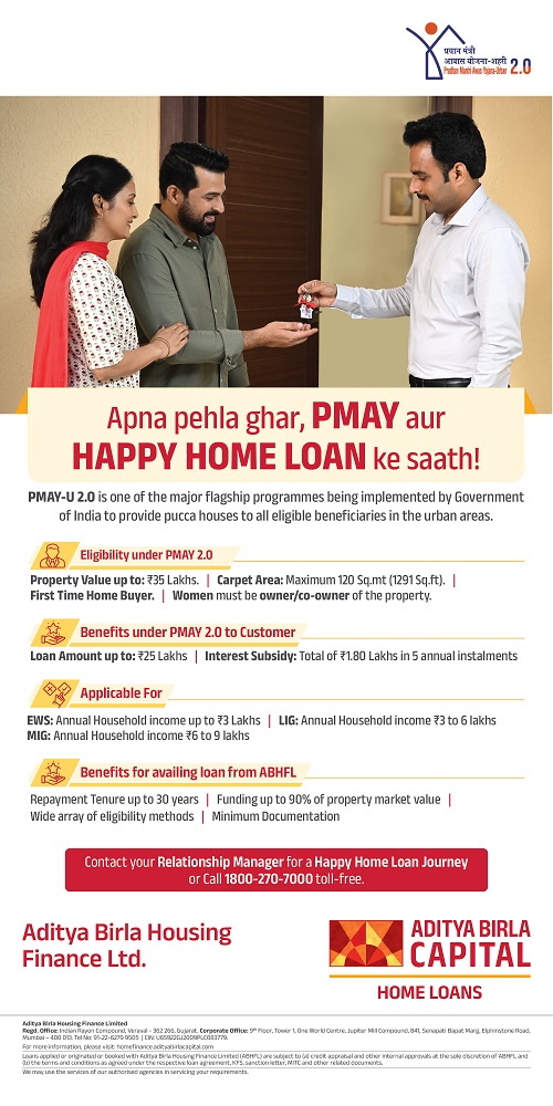 Aditya Birla Housing Finance Strengthens Commitment to 'Housing for All' Under PMAY 2.0