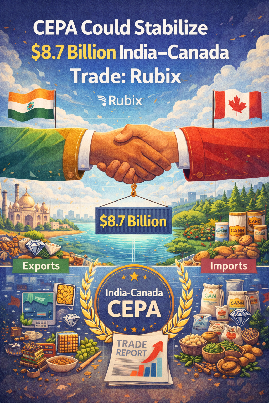 CEPA Could Stabilise $8.7 Billion India–Canada Trade: Rubix