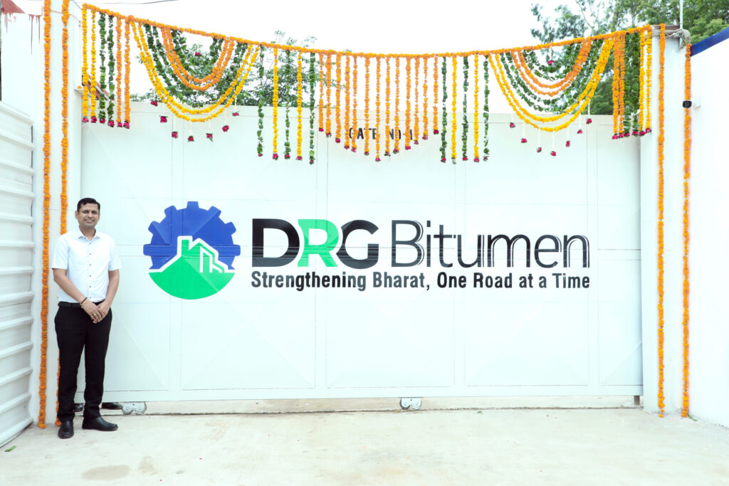 Rahul Garg, CEO & Founder, Moglix at the DRG Bitumen Plant