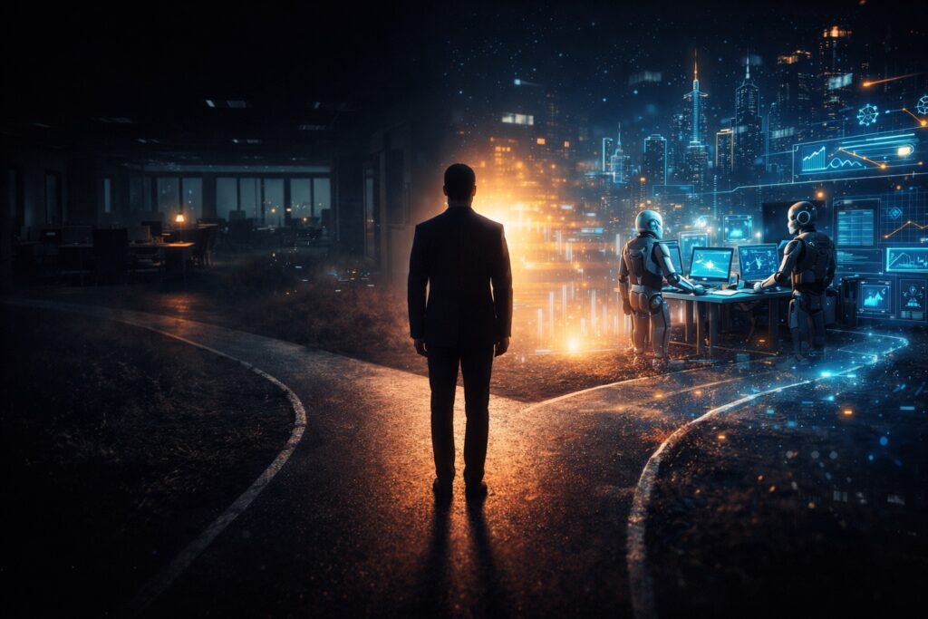 future of jobs with AI and human workforce collaboration