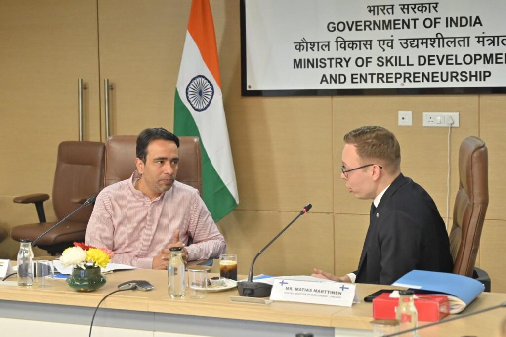 India, Finland Discuss Cooperation in Skills and Workforce Mobility