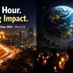 Earth Hour 2026 lights off city skyline climate awareness