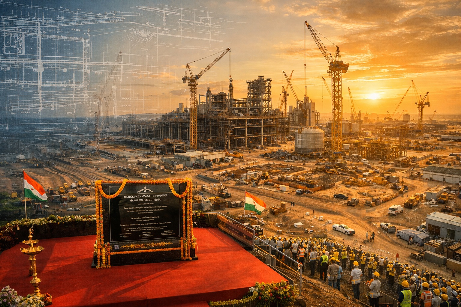 greenfield steel plant by ArcelorMittal Nippon Steel